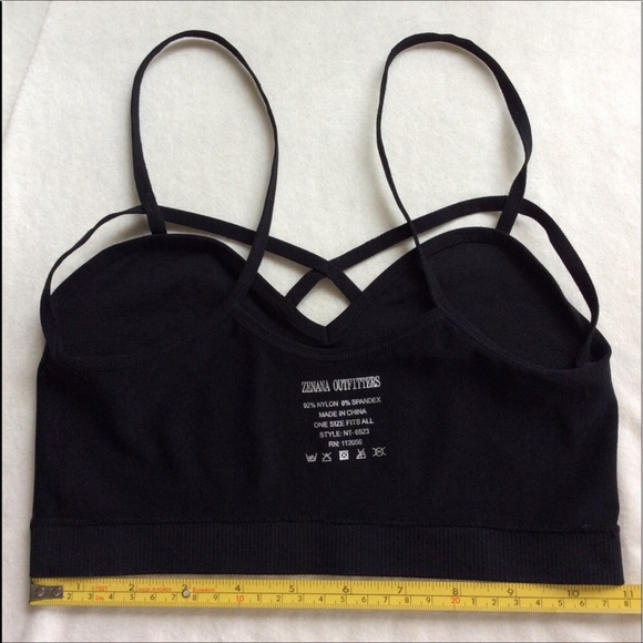 NWOT 2 Zenana bralettes sz S ZENANA OUTFITTERS BLACK & PLUM - Picture 3 of 9